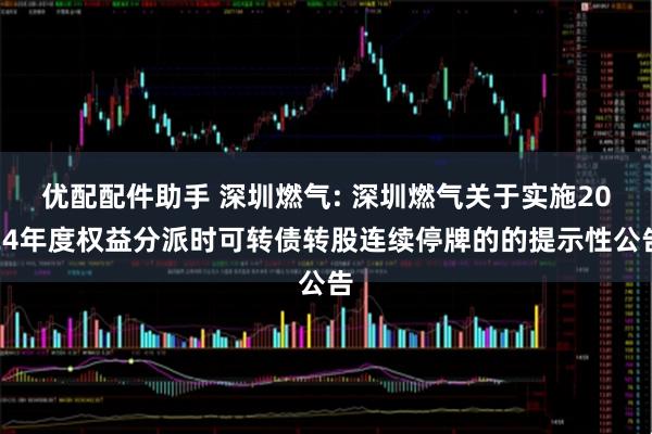 优配配件助手 深圳燃气: 深圳燃气关于实施2024年度权益分派时可转债转股连续停牌的的提示性公告