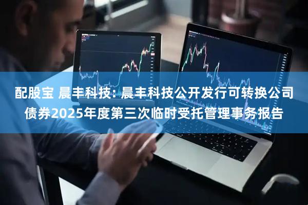 配股宝 晨丰科技: 晨丰科技公开发行可转换公司债券2025年度第三次临时受托管理事务报告