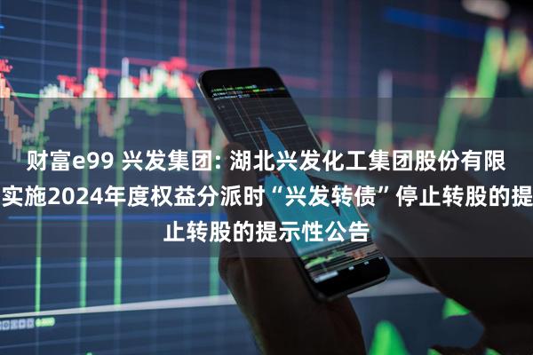 财富e99 兴发集团: 湖北兴发化工集团股份有限公司关于实施2024年度权益分派时“兴发转债”停止转股的提示性公告
