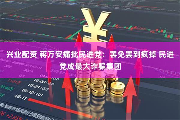 兴业配资 蒋万安痛批民进党：罢免罢到疯掉 民进党成最大诈骗集团